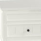 48" White Wood Lift Top Solid Coffee Table With Two Drawers