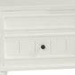 48" White Wood Lift Top Solid Coffee Table With Two Drawers