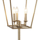 30" Black Iron Three Light Bedside Table Lamp