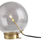 11" Brass Metal Globe Table Lamp