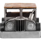 42" Grey And Brown Vintage Style Truck Solid Wood and Metal Coffee Table