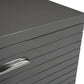 59" Grey Solid And Manufactured Wood Six Drawer Dresser