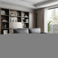 90" Gray Italian Leather Sofa With Silver Legs