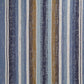 31" Blue and White Fabric Striped Wingback Chair And Toss Pillow