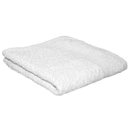 Set of Twelve White Cotton 15" X 25" Hand Towel Set