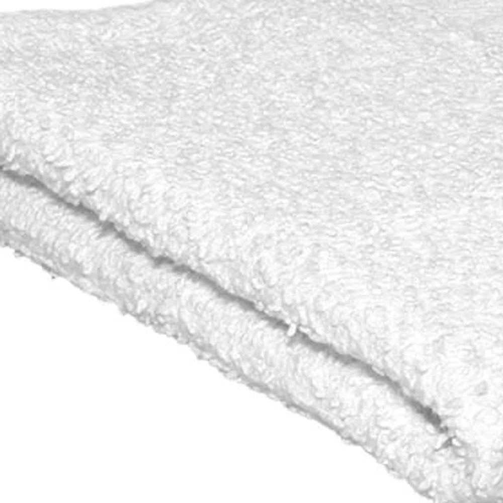 Set of Twelve White Cotton 15" X 25" Hand Towel Set