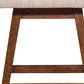Beige And Brown Solid Wood Swivel Counter Height Bar Chair