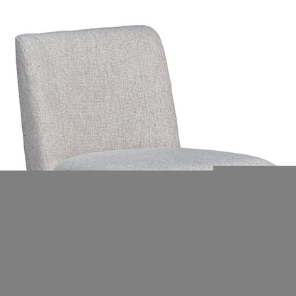26" Taupe and Brown Solid Wood Counter Height Swivel Bar Chair