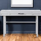 47" White Iron Vanity Table