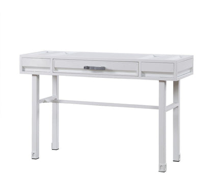 47" White Iron Vanity Table