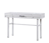 47" White Iron Vanity Table