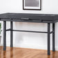 47" Gunmetal Iron And Wood Vanity Table