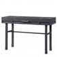 47" Gunmetal Iron And Wood Vanity Table