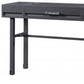 47" Gunmetal Iron And Wood Vanity Table