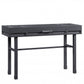 47" Gunmetal Iron And Wood Vanity Table