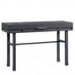 47" Gunmetal Iron And Wood Vanity Table