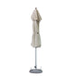 10' Ecru Polyester Round Market Patio Umbrella