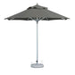 10' Charcoal Polyester Round Market Patio Umbrella