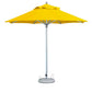 10' Yellow Polyester Round Market Patio Umbrella