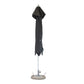 13' Black Polyester Round Tilt Cantilever Patio Umbrella with Stand