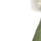 30" Green and White Fabric Christmas Standing Gnome Tabletop Sculpture