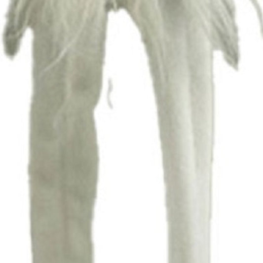 23" Blue and White Fabric Christmas Standing Gnome Tabletop Sculpture