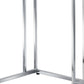 25" Chrome And Clear Glass Square End Table