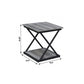 20" Black And Brown Manufactured Wood Square End Table