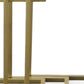 24" Gold Glass Rectangular End Table