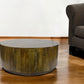 42" Brown Solid Wood Round Coffee Table