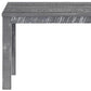 63" White Solid Wood Dining Table