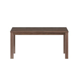 35" Espresso Solid Wood Dining Table