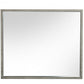 34" Gray Faux Concrete Framed Accent Mirror