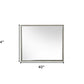 34" Gray Faux Concrete Framed Accent Mirror