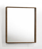 40" Brown Wood Framed Accent Mirror