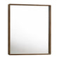 40" Brown Wood Framed Accent Mirror