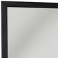 28" Dark Brown Solid Wood Framed Accent Mirror