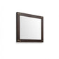 33" Brown and Gold Wood Framed Accent Mirror