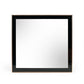 39" Rose Gold and Black Wood and Metal Framed Accent Mirror