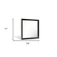 39" Rose Gold and Black Wood and Metal Framed Accent Mirror