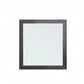 36" Gray Wood Framed Accent Mirror