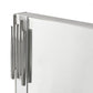 43" White Steel Framed Accent Mirror