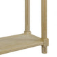 Set Of Two 24" Oak Brown Wood Rectangular End Tables With Shelf