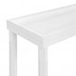 Set Of Two 24" White Wood Rectangular End Tables With Shelf
