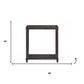 Set of Two 24" Espresso Solid Wood End Tables With Shelf