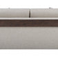 72" Beige And Brown Linen Loveseat