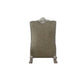 34" Bone Faux Leather Arm Chair