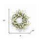 23" Green and White Artificial Spring Daisy Wreath