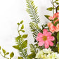 27" Pink and Green Spring Berry Artificial Wreath