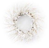 25" White Mixed Assortment Artificial Wreath